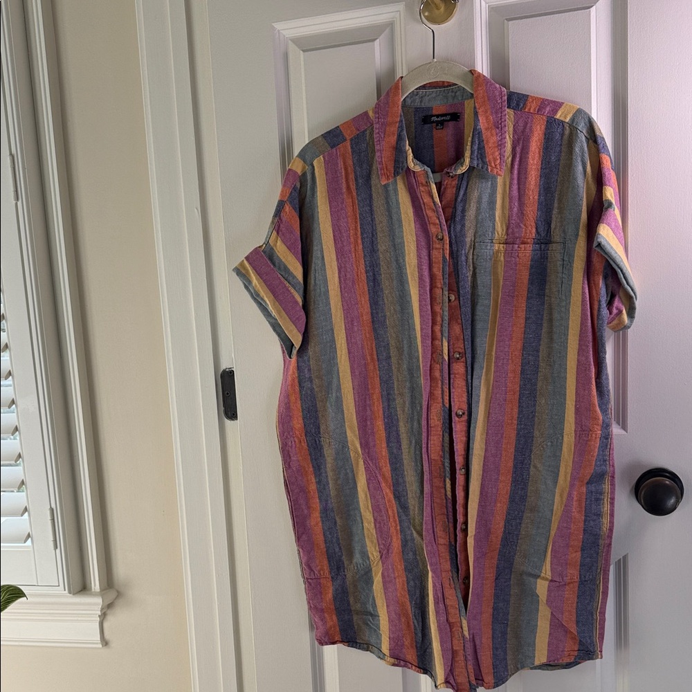 Madewell Multicolor Striped Mini Dress